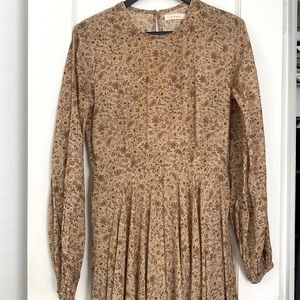 DÔEN 2018 Oleander dress in Jaipur Mustard Floral XS